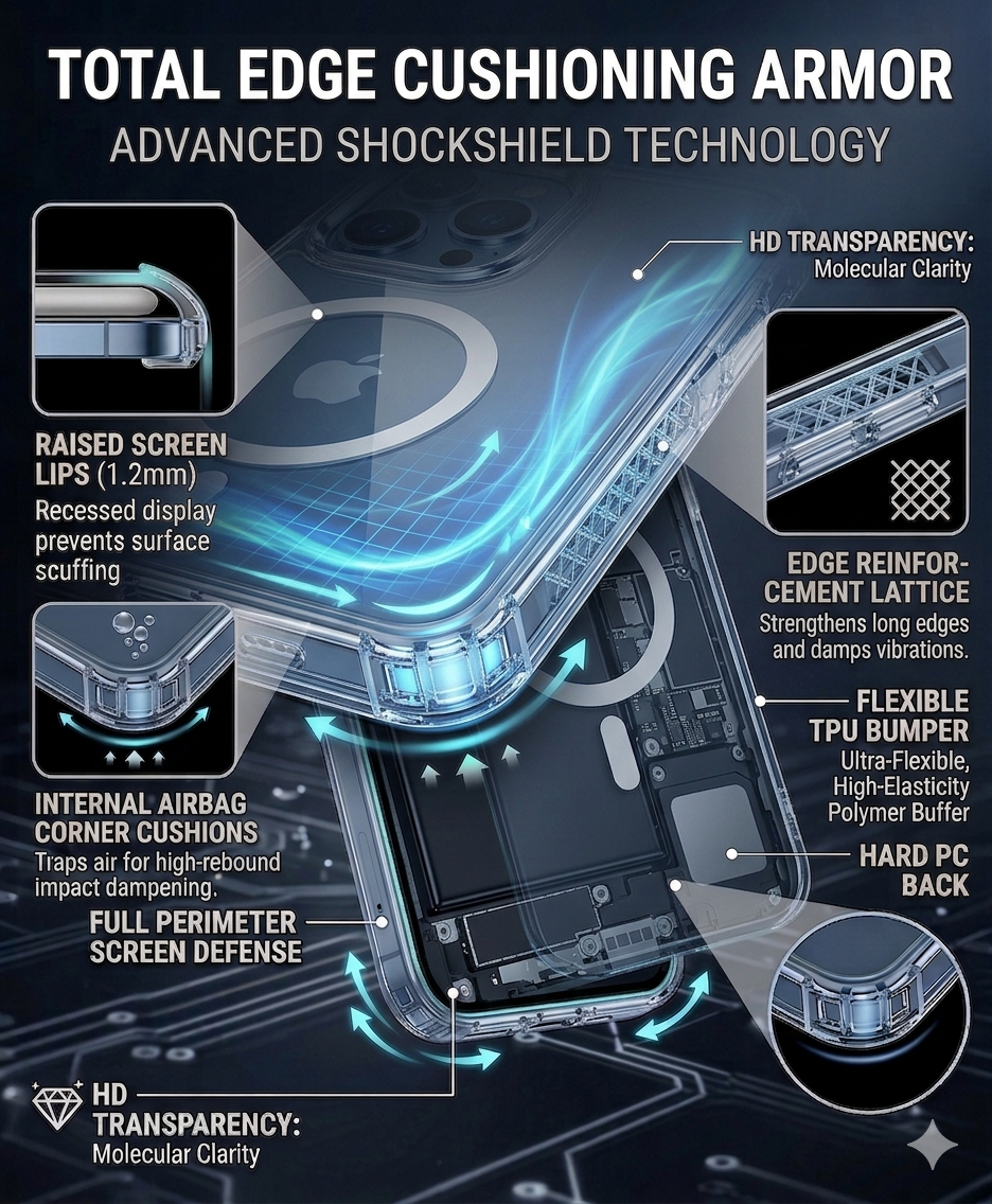 Total edge cushioning armor